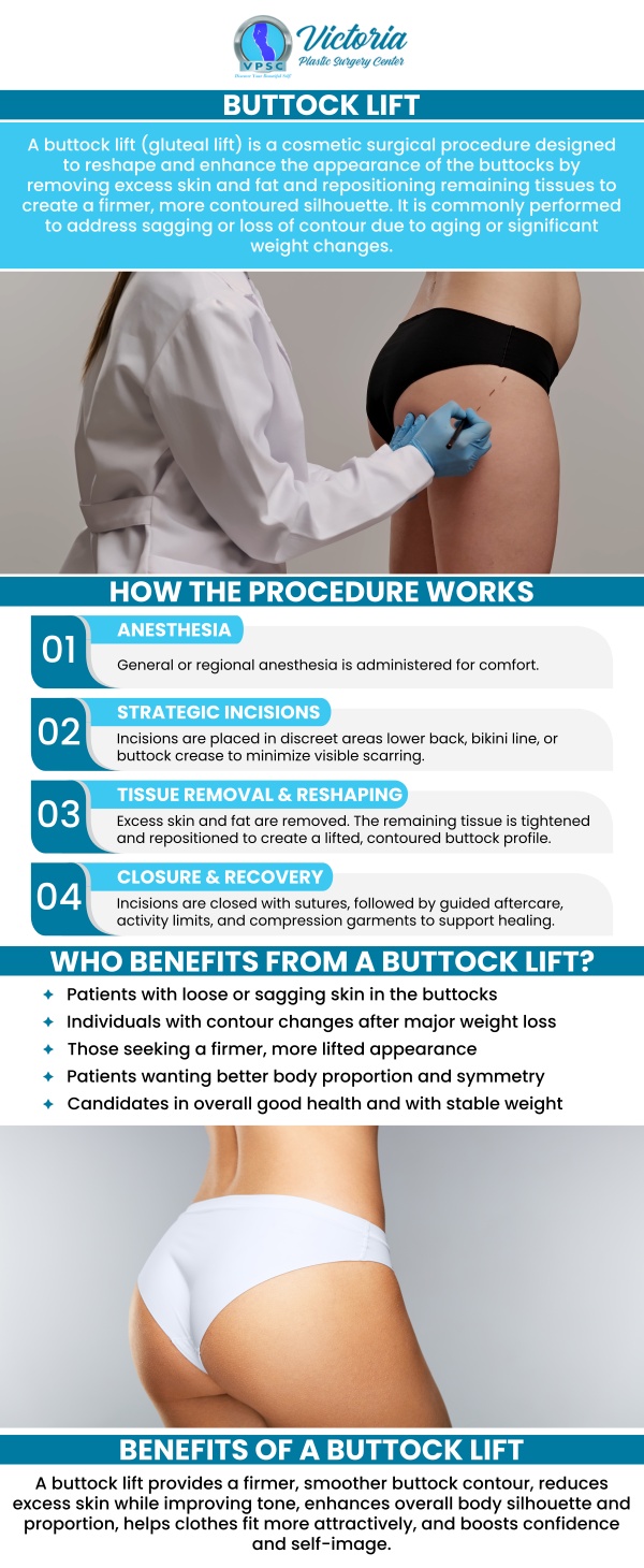 Dr. Suh, MD is a recognized expert in buttock lift procedures, offering personalized treatments to enhance the shape and volume of the buttocks. At Victoria Plastic Surgery Center, advanced techniques and meticulous attention to detail ensure natural, youthful results. Whether enhancing curves or restoring contour, the focus on precision guarantees lasting, customized outcomes. For more information, contact us today or book an appointment online. Visit us today at 8503 Arlington Blvd #130 Fairfax, VA. Dr. Suh, MD is a recognized expert in buttock lift procedures, offering personalized treatments to enhance the shape and volume of the buttocks. At Victoria Plastic Surgery Center, advanced techniques and meticulous attention to detail ensure natural, youthful results. Whether enhancing curves or restoring contour, the focus on precision guarantees lasting, customized outcomes. For more information, contact us today or book an appointment online. Visit us today at 8503 Arlington Blvd #130 Fairfax, VA.