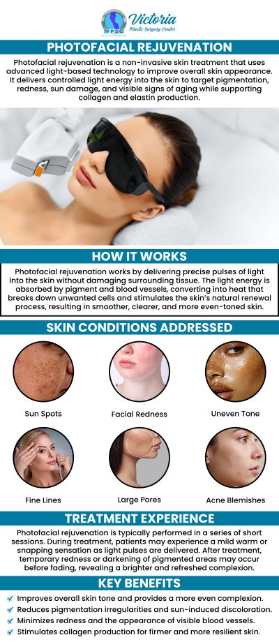 Achieve flawless skin with photo rejuvenation treatments at Victoria Plastic Surgery Center. This treatment has many benefits such as reducing aging signs, redness, inflammation, wrinkles, and fine lines. Dr. Suh offers Photofacial rejuvenation treatment at Victoria Plastic Surgery Center in Fairfax, VA. For more information, contact us or request an appointment to talk to a specialist. Visit us today at 8503 Arlington Blvd #130 Fairfax, VA 22031. Achieve flawless skin with photo rejuvenation treatments at Victoria Plastic Surgery Center. This treatment has many benefits such as reducing aging signs, redness, inflammation, wrinkles, and fine lines. Dr. Suh offers Photofacial rejuvenation treatment at Victoria Plastic Surgery Center in Fairfax, VA. For more information, contact us or request an appointment to talk to a specialist. Visit us today at 8503 Arlington Blvd #130 Fairfax, VA 22031.