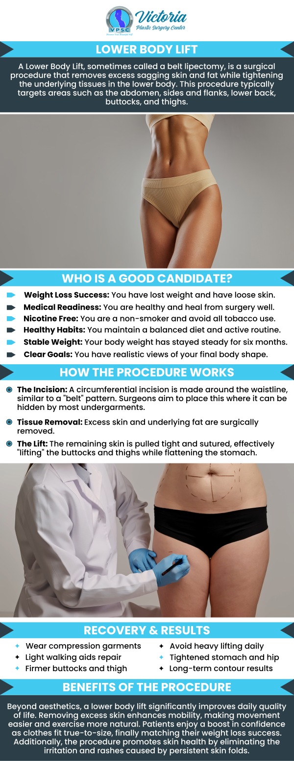 Are you looking for a procedure that helps you lose excessive fat and saggy skin on your lower body? Dr. Suh at Victoria Plastic Surgery Center provides lower body lift procedures in Fairfax, VA. We are conveniently located at 8503 Arlington Blvd #130, Fairfax VA, 22031. For more information, contact us today or Simply request an appointment online. We are open 5 days a week.