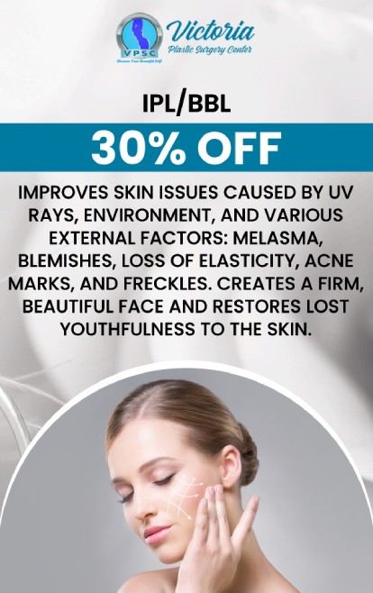 If you're concerned about the appearance of your skin, an IPL Photofacial treatment may revitalize it with intense pulsed light. It can improve the color and texture of your skin as well as manage a variety of skin care issues, including redness, moderate acne scars, rosacea, broken capillaries, and hyperpigmentation. Dr. Suh, a board-certified plastic surgeon, provides IPL Photofacial at Victoria Plastic Surgery Center to address particular skin issues and visible signs of aging. For more information, please contact us or book an appointment online. We are conveniently located at 8503 Arlington Blvd #130 Fairfax, VA 22031.